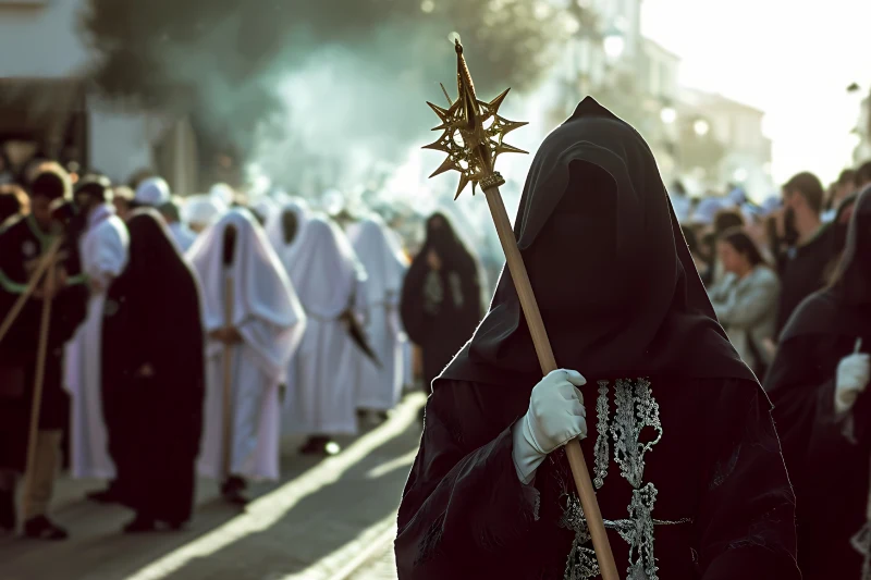 nazarenos con lesiones en los pies