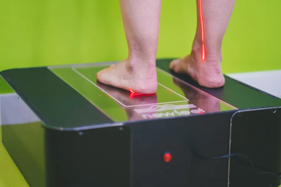 análisis de la pisada para ciclista