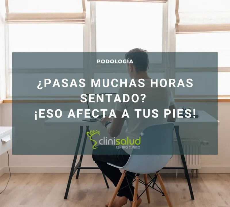 Muchas horas sentado dolor pies