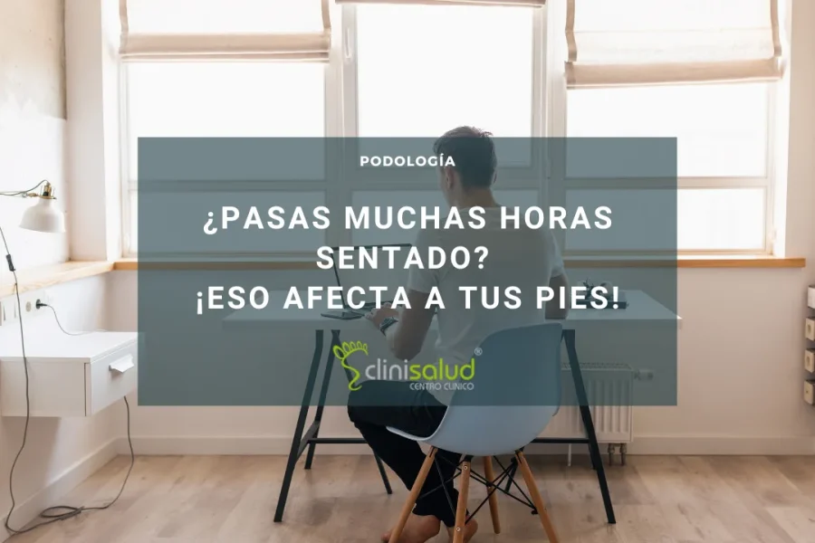 Muchas horas sentado dolor pies