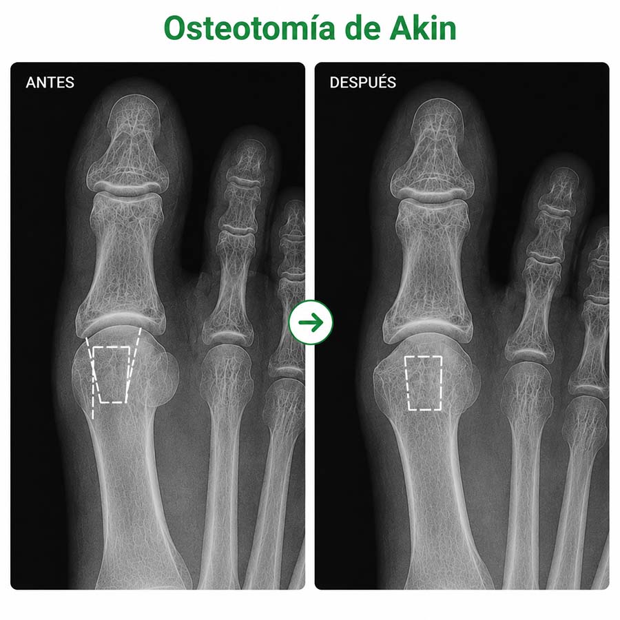 Osteotomía de Akin en Albacete