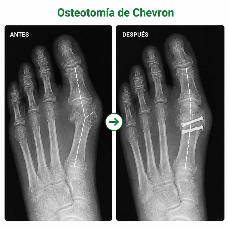 Osteotomía de Chevron en Clinisalud