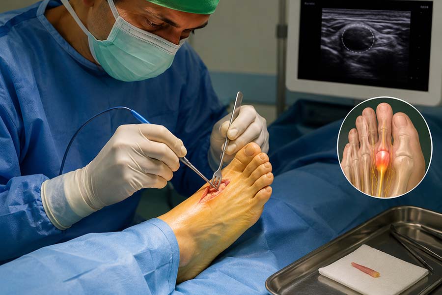 Cirugía neuroma de Morton en Albacete