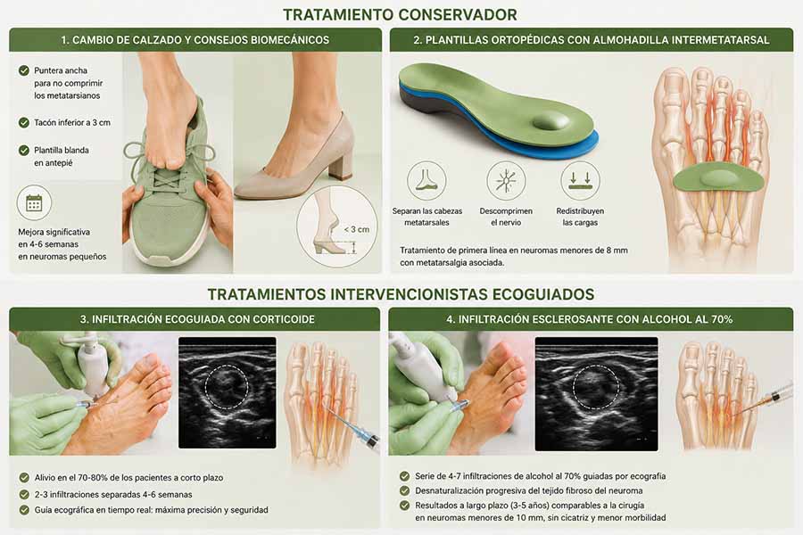 Tratamiento conservador del neuroma de Morton en Albacete