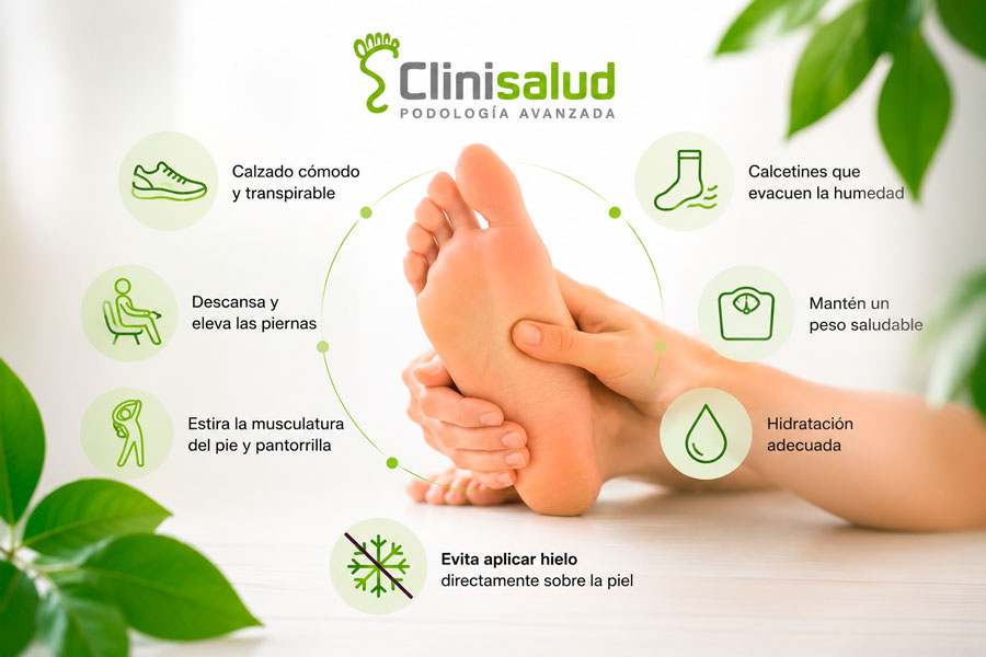 Tengo sensación de calor en los pies, pero no los veo hinchados
