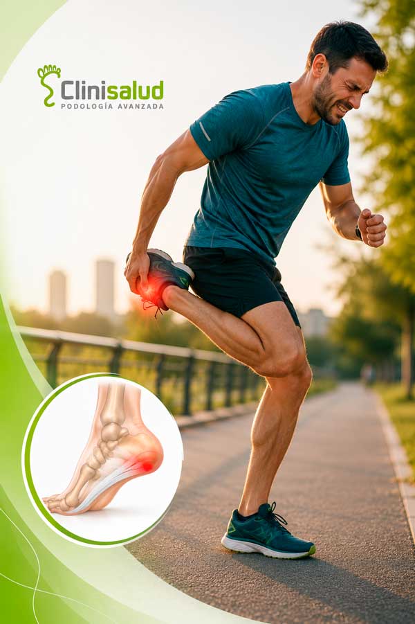 Tensión de la fascia plantar durante la carrera